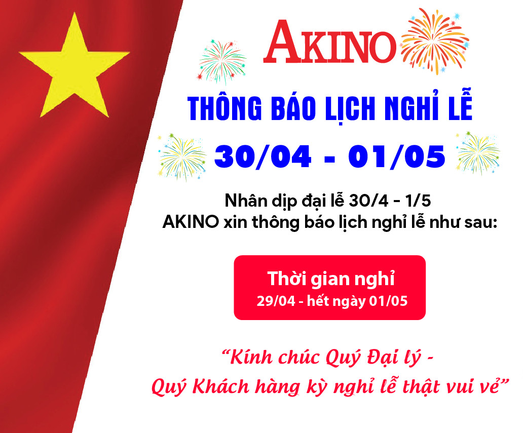 Thông báo nghĩ lễ - Chào mừng "Ngày Giải Phóng Miền Nam 𝟑𝟎/𝟒 - Quốc tế Lao Động 𝟏/𝟓"